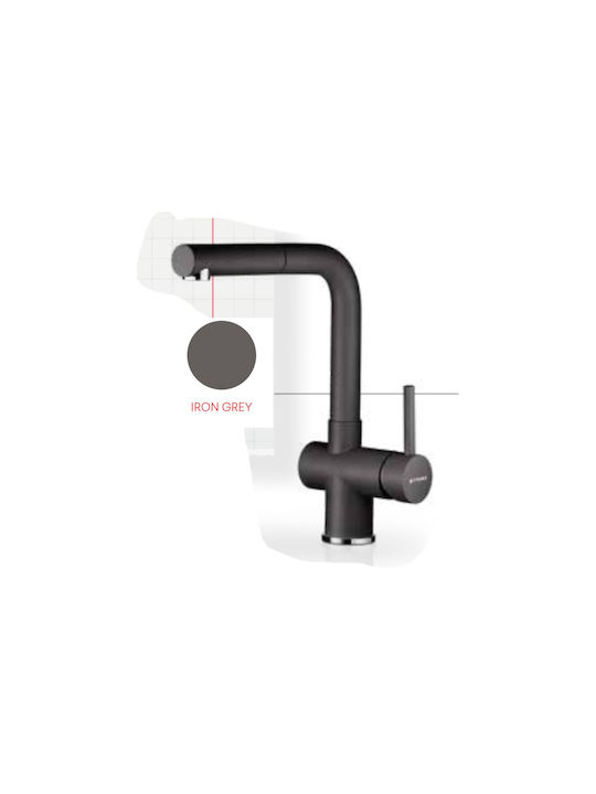 ΜΠΑΤΑΡΙΑ ΚΟΥΖΙΝΑΣ CAPRICCIO GRANITE IRON GREY